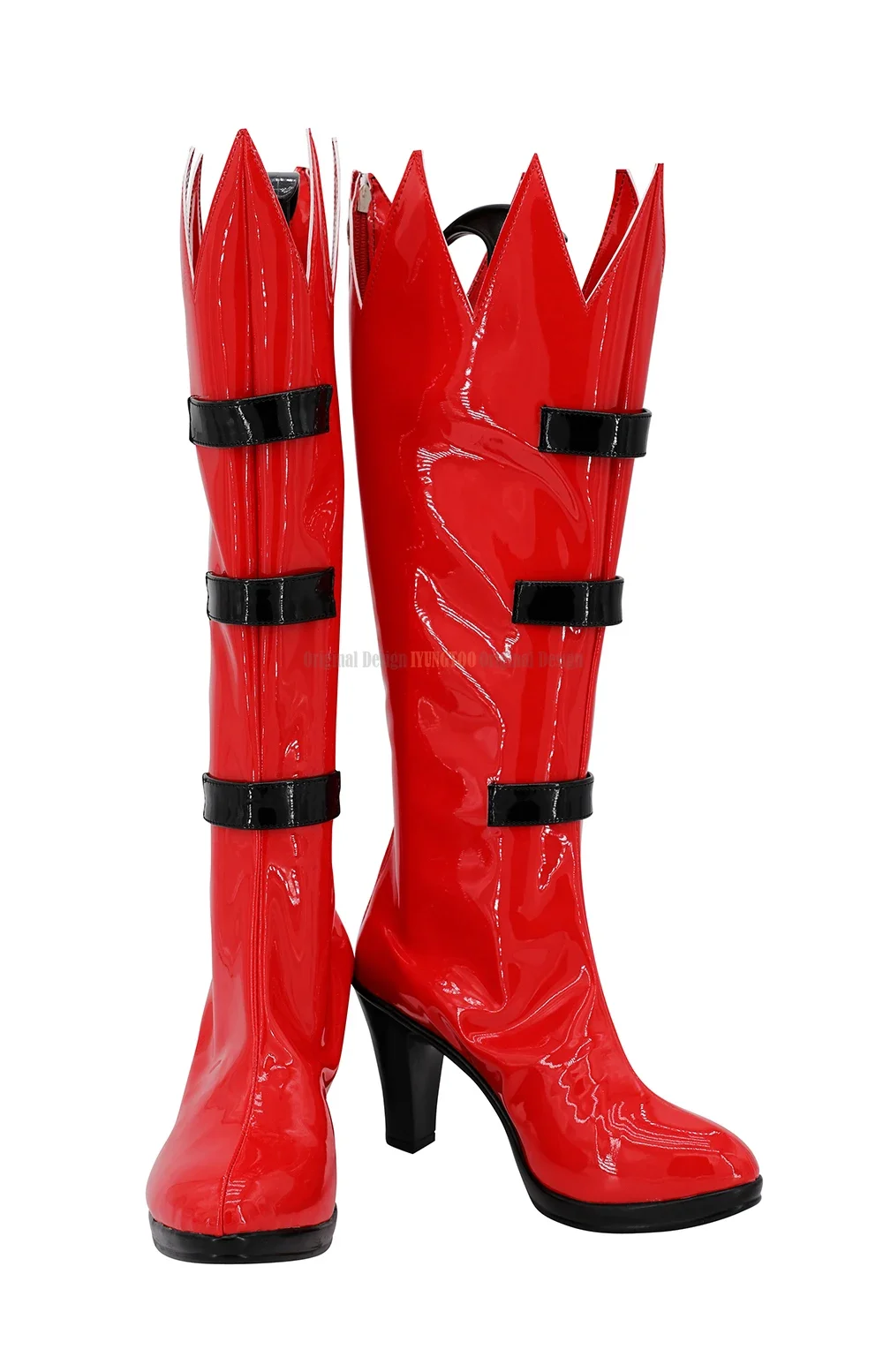 Papyrus Shoes Cosplay Game Underfell Papyrus Cosplay Boots High Heel Red Shoes Custom Made Halloween Party Cosplay