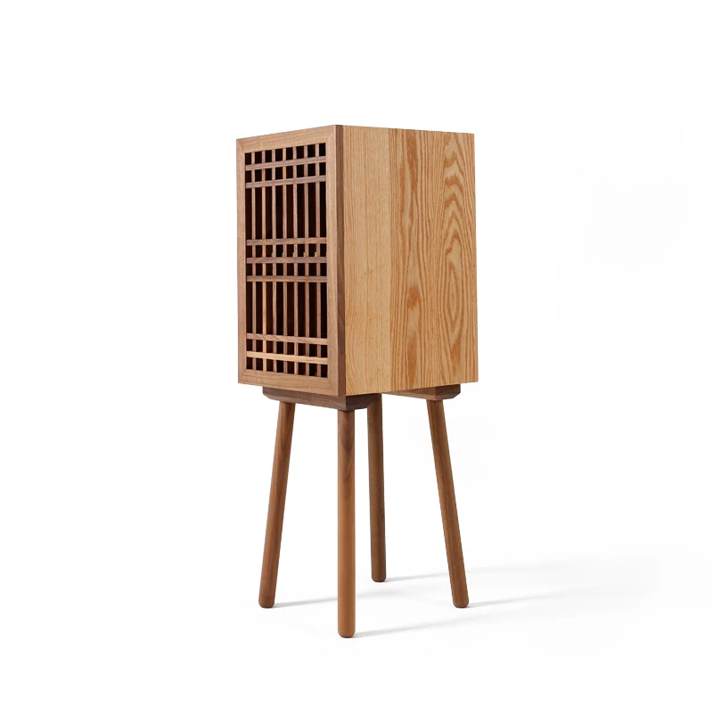 

Raster cabinet, red oak triple edge cabinet, removable laminate, black walnut grid cabinet