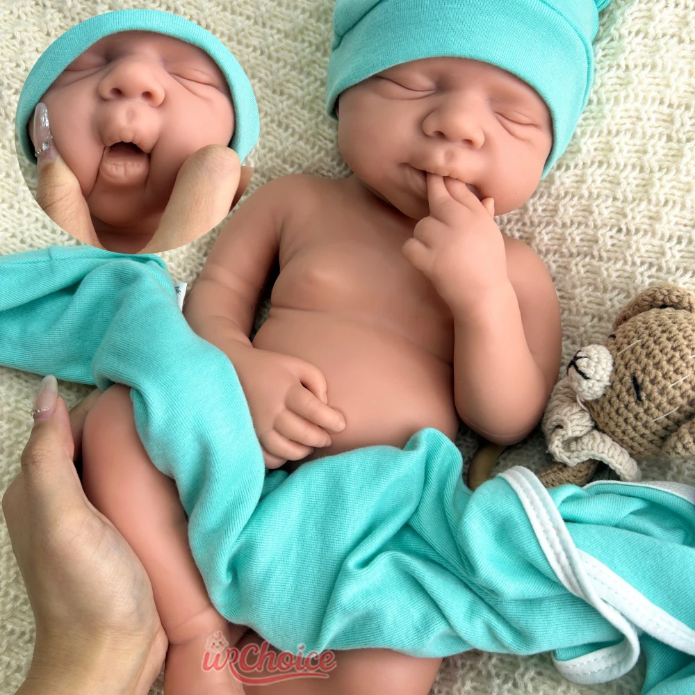 

Open Mouth 50cm Baby Boy & Girl Pascale Full Soft Silicone Reborn Bebe Washable Realistic Newborn Doll Gift For Artist Collector