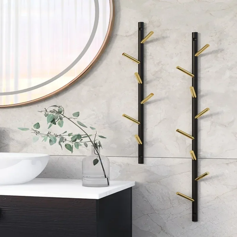 Drill-Free Wall Clothes Hanger Nordic Branches Wall Hook Luxury Bedroom Door Back Hook Creative Porch Wall  Coat Rack