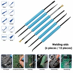 6-Piece Soldering Aid Kit PCB Cleaning and Maintenance Tools Repair and Soldering Aids Circuit Board Soldering Accessories