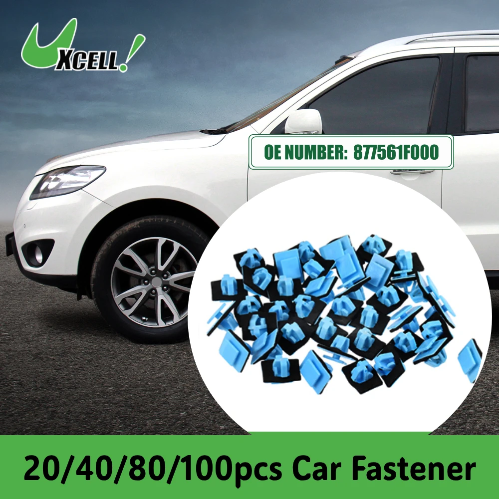 20/40/80/100PCS Car Trim Panel Strip Clips Wheel Opening Retainer Clips Interior Door Card Fixing Retainer Fastener For Hyundai