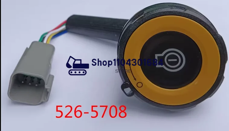 For Excavator Caterpilla E305E 307E 320GC 323GC 330 336 345GC One-button Start Switch 526-5708 526-5710 Ignition Switch