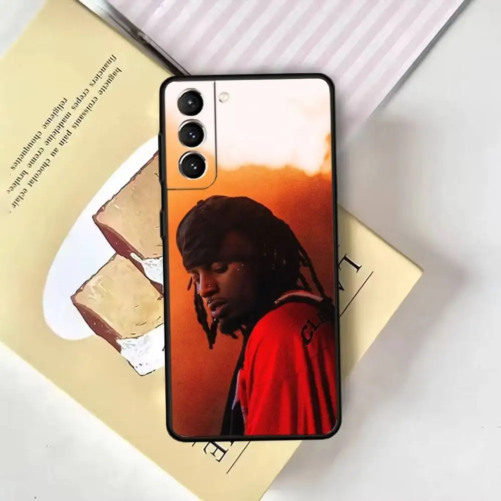 เพลย์บอย คาร์ติ แร็ปเปอร์เคสโทรศัพท์สำหรับซัมซุง กาแล็คซี่ เอ 13,21 เอส,22,31,32,52,53,71,72,73,ปกสีดำนุ่ม