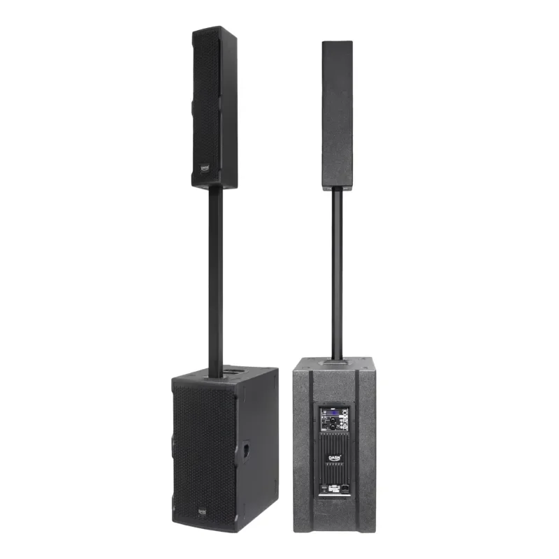 MAX9 4000W 2x10 Subwoofer Active Column Speaker Professional PA System for DJ Party Stage Indoor Outdoor Church Audio