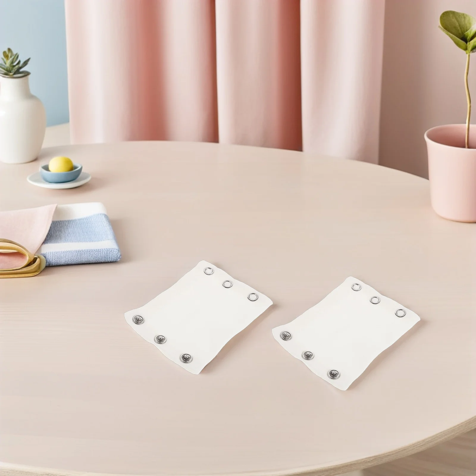 

10Pcs Cotton Bodysuit Extender Snap Accessories Universal White Double Layer Comfort for Baby Jumpsuits Toddler Clothes