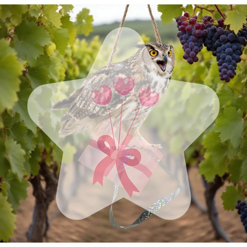 Holographic Bird Scare Tape With Reflective Surface And Bell For Farm Garden Orchard Outdoor Pest Control