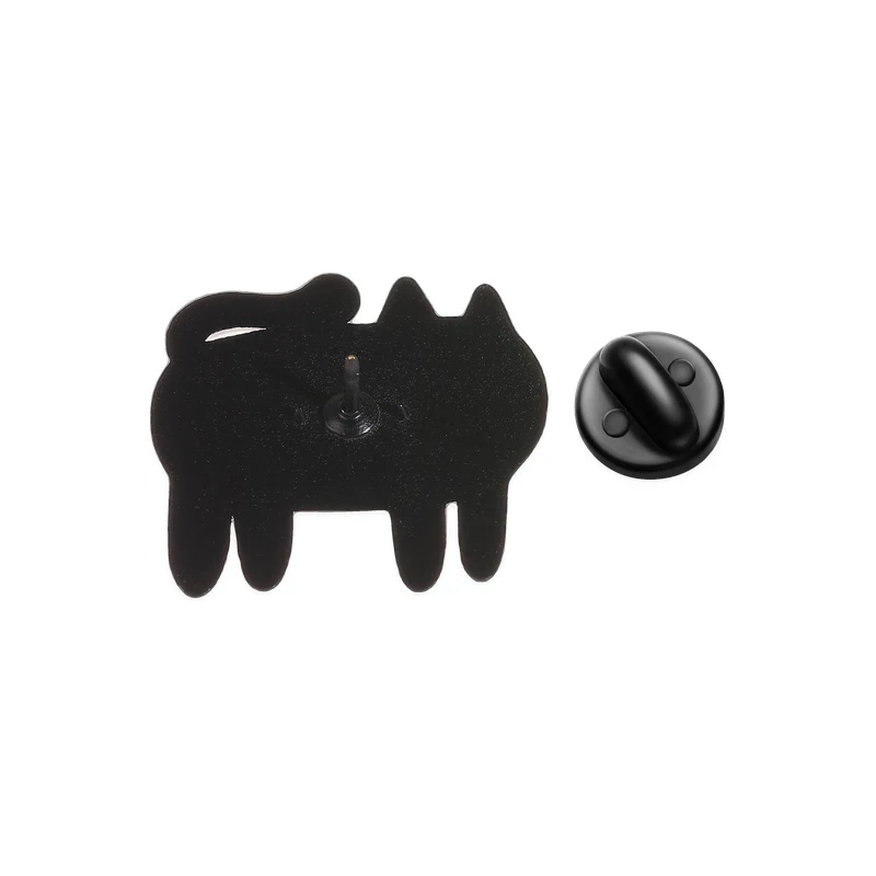 "I toleriere dich" Emaille-Abzeichen, Herz-Heilende Katzen-Muster-Pin, Lustiger Slogan, Deko-Brosche, Accessoire, Geschenk für Katzenliebhaber – Detail 7