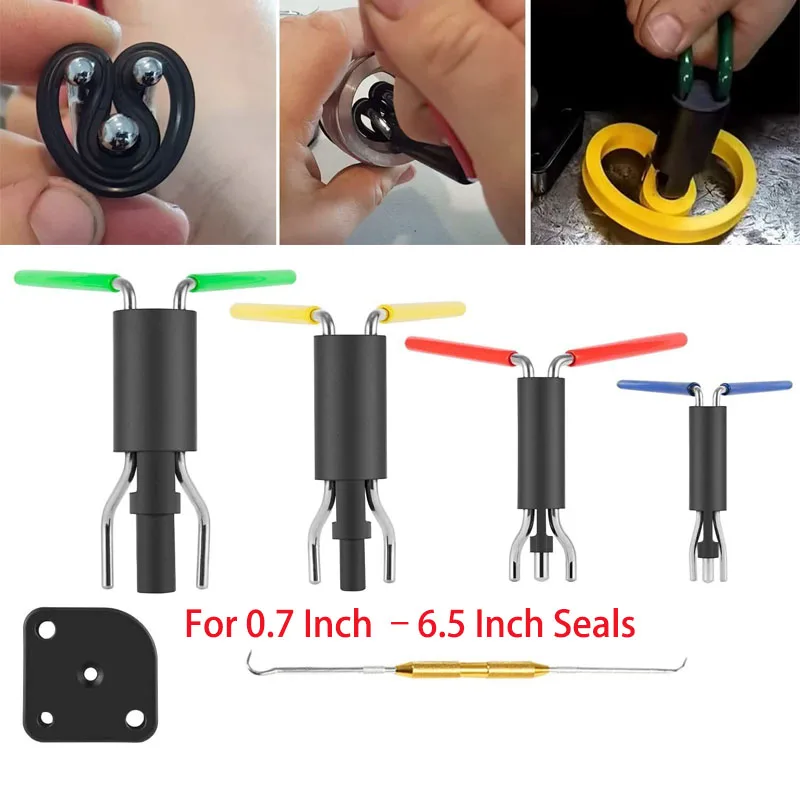 

Seal Twistors Install Tools Hydraulic Cylinder Piston Rod Seal U-Cup Twistor Installation Tool Work on 0.7 –6.5 Inch Seals -6Pcs