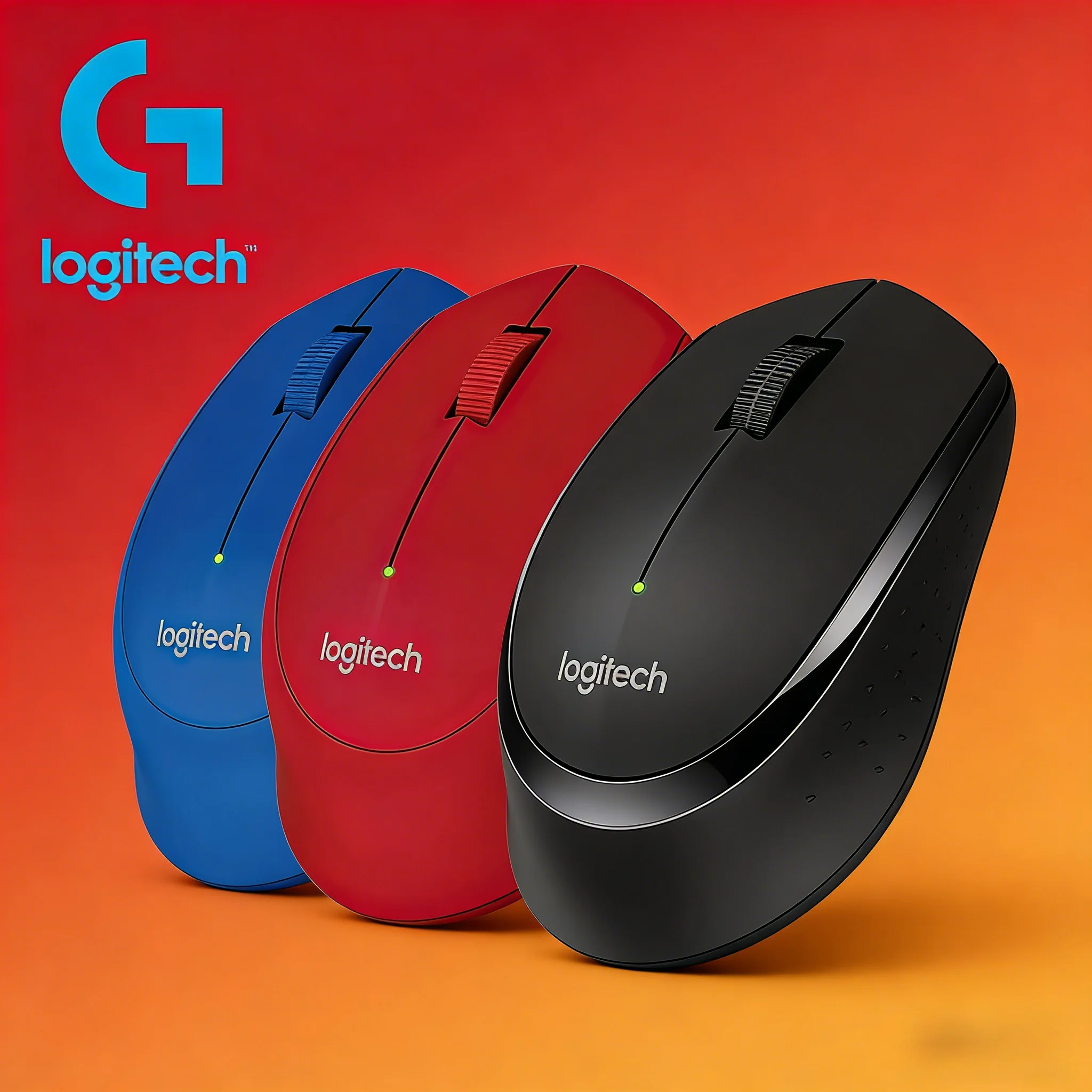 

Беспроводная мышь Logitech M280 с USB, эргономичная портативная, прочная батарея для игр и настольных компьютеров