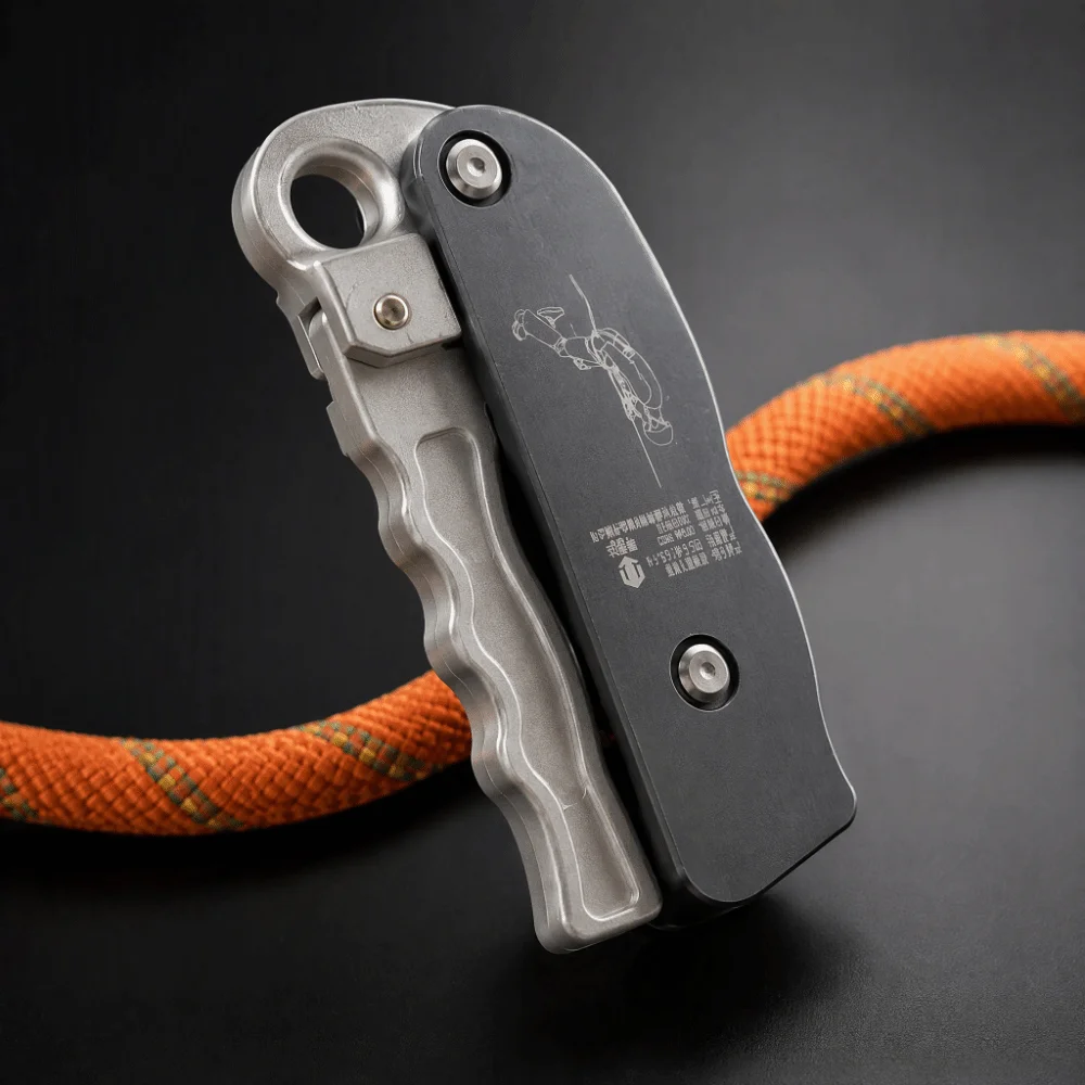 Slow Descent Descender Manual Stopper Hand Control Openable Descender High Altitude Operation Opening And Closing