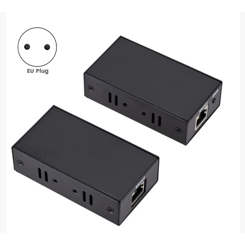 60M -Compatible Extender RJ45 Ports HD 1080P Network Extender By CAT5e CAT6 LAN Extensor for TV Box PC EU PLUG-A63M