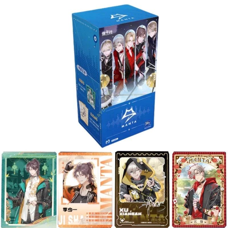 

Official Genuine Cat Ear Fm Card Engraving Sound Room Virtual Men's Team MANTA Animation Cartoon Collect Peripheral Toy Gift