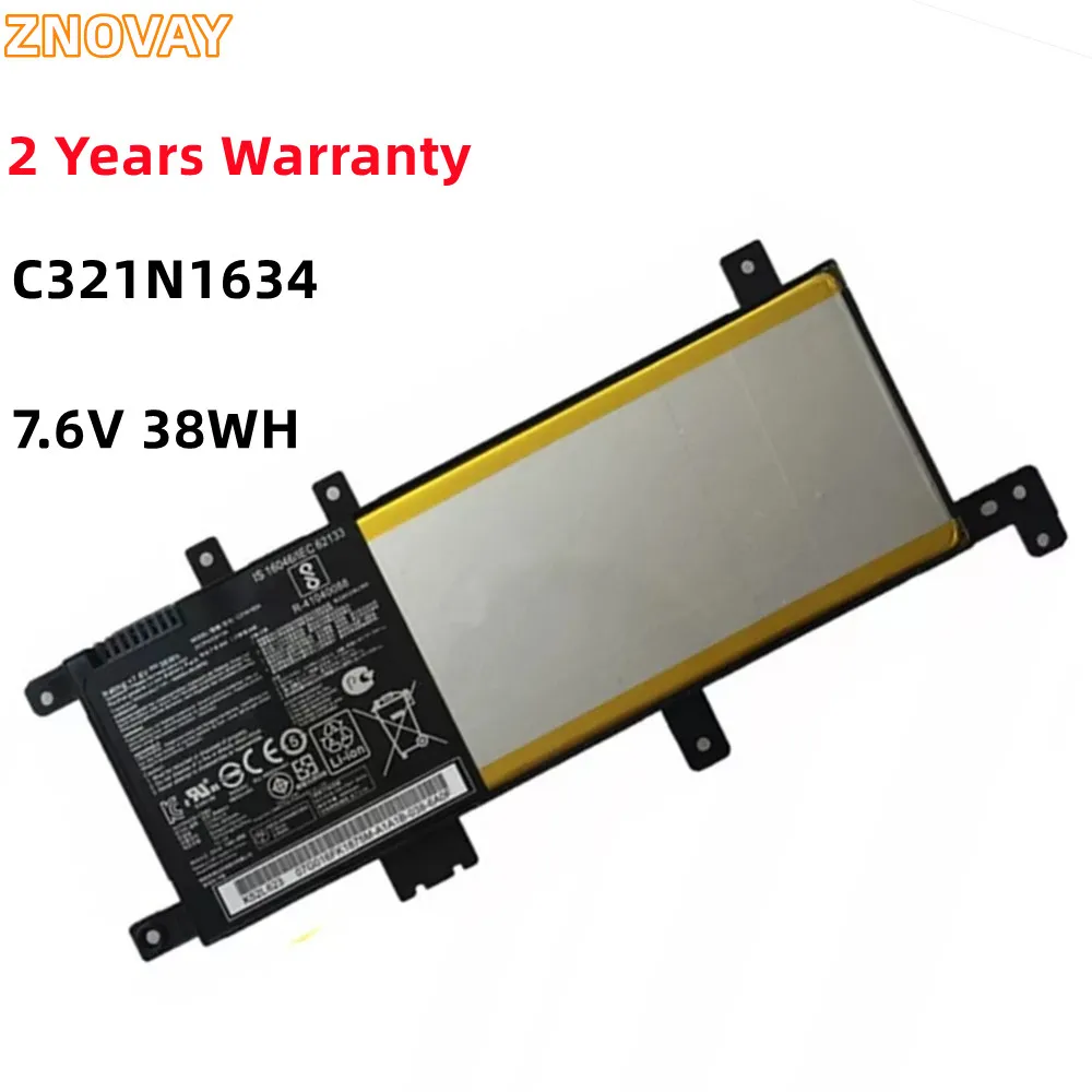 

ZNOVAY C21N1634 Laptop Battery for ASUS A580U X580U X580B A542U R542U R542UR X542U V587U FL5900L FL8000U 7.6V 38WH