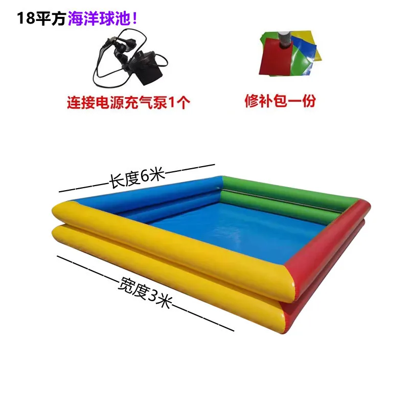 Commercial PVC Inflatable Pool, Outdoor Kids Ground Water Swimming Pool