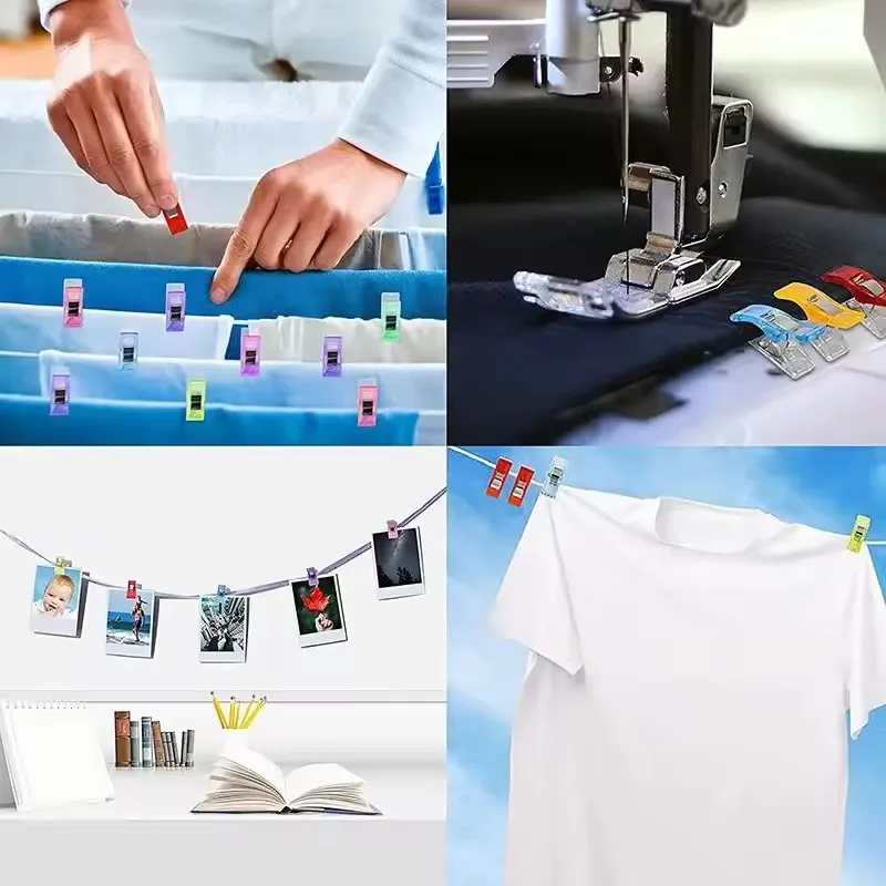 Nähclips Mehrzweck-Kunststoff Häkel- und Strick-Sicherheitsklammern DIY Nähzubehör Kleidungsaufbewahrungsclips