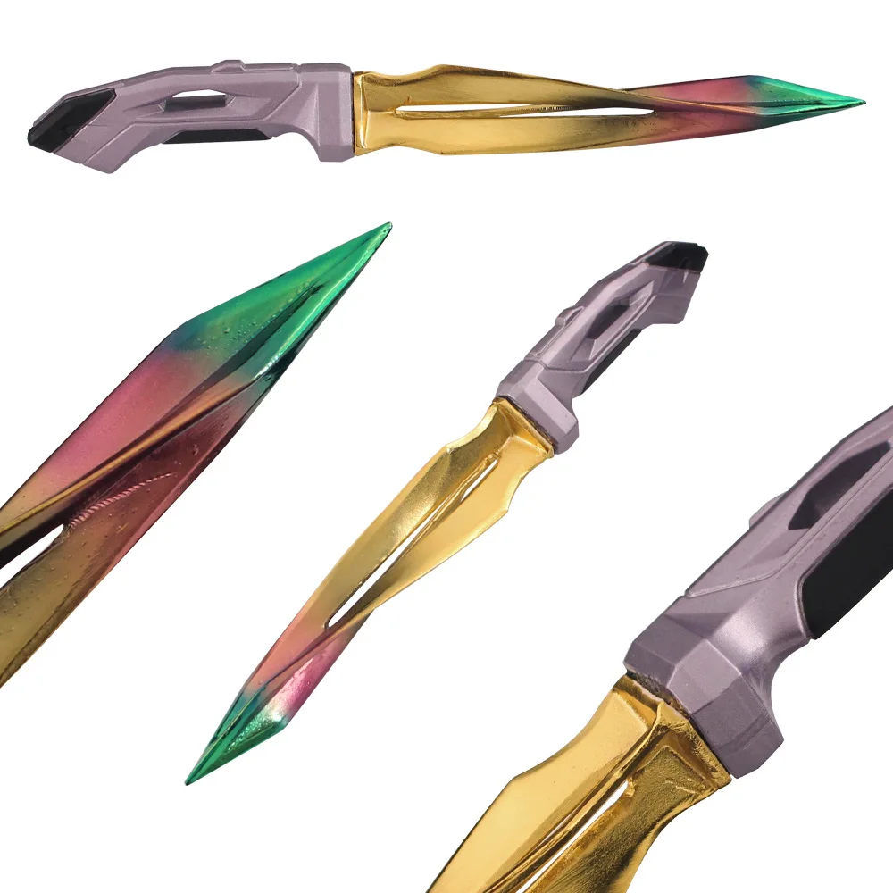 22cm Trident Valorante Phaseguard Game Peripherals Alloy Unsharpened Safe Toy Ornaments Collections Gift Cosplay Props for Boy