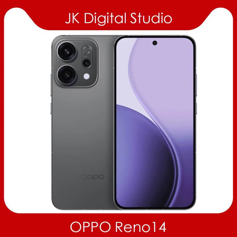 هاتف محمول جديد OPPO Reno14 Reno 14 5G MTK Dimensity8350 6.59 بوصة AMOLED 50MP كاميرا 6000Mah 80W SuperVOOC IP69 NFC OTA