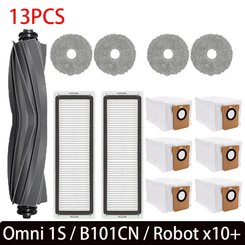 Voor xiaomi x10 plus accessoires Mijia Omni 1S B101CN Robot Vacuüm Belangrijkste Zijborstel Filter Mop Dreame L10s Ultra / S10 Pro Onderdelen