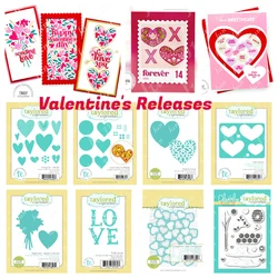 Forever Love Letters Metal Cutting Dies for DIY Scrapbooking Postage Stamps Stencils Templates Scrapbooking Valentine Supplies