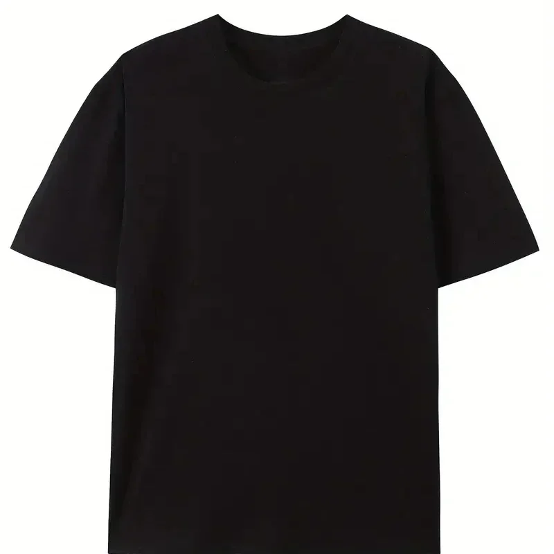 Beach Element Print T-shirt Trendy,Breathable Street Fashion For Men Simple Casual Crew Neck Short Sleeve T-shirt For Summer image 3