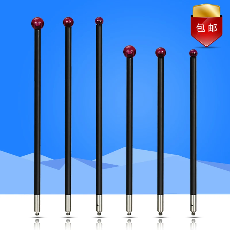 Imagem -02 - Três-coordenada Stylus Fibra de Carbono Haste Tridimensional Ruby Bola Sonda Feita na China m2