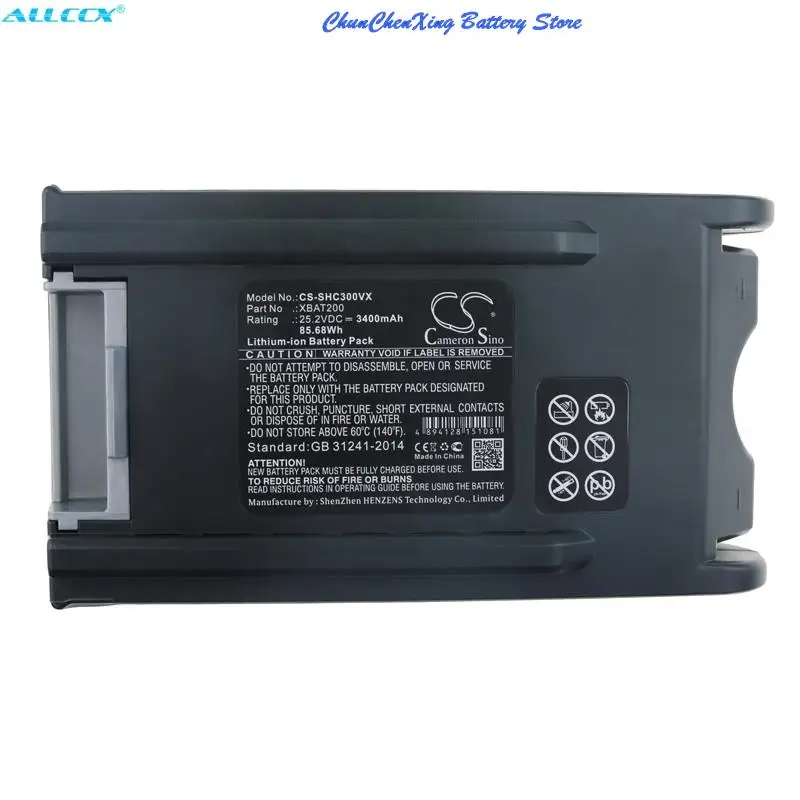 

Аккумулятор емкостью 3400 мАч для Shark F30, IC200C,IC205,IF130,IF142,IF200,IF201,IF202,IF203,IF205,IF250,IF251,IF252,IF260,IF280