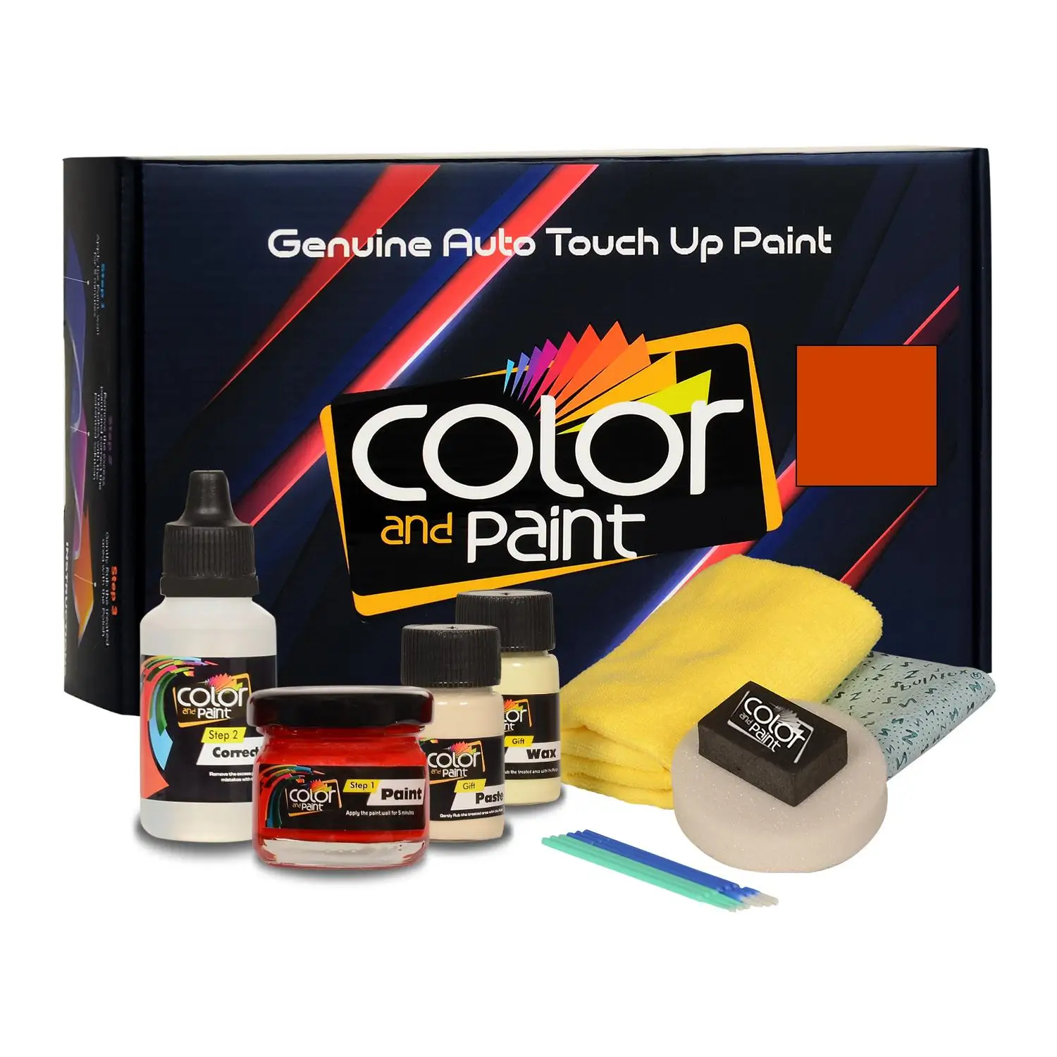 

Color and Paint compatible with Volvo Automotive Touch Up Paint - TNT ORANGE - S91556 - Basic Care
