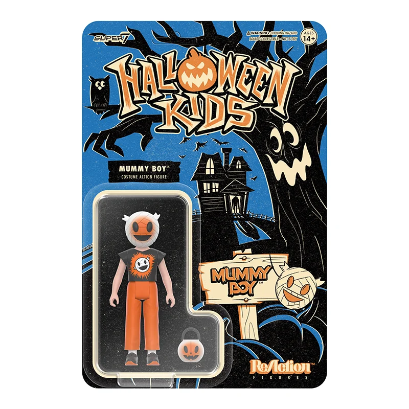 La classica statuetta di mummia del ragazzo della serie Halloween Kids è un regalo di festival per i bambini