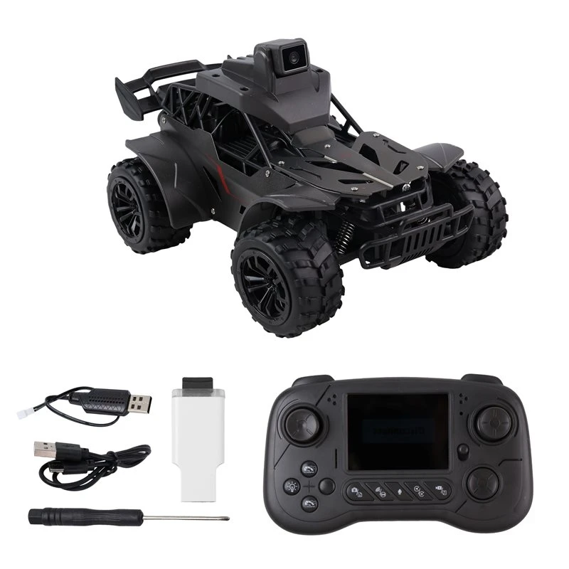 FPV Camera 2.4G RC Car LCD Remote Control Real-Time Transmission High-Speed Off-Road Racing Car Voice Chat For Kids Adults Toy