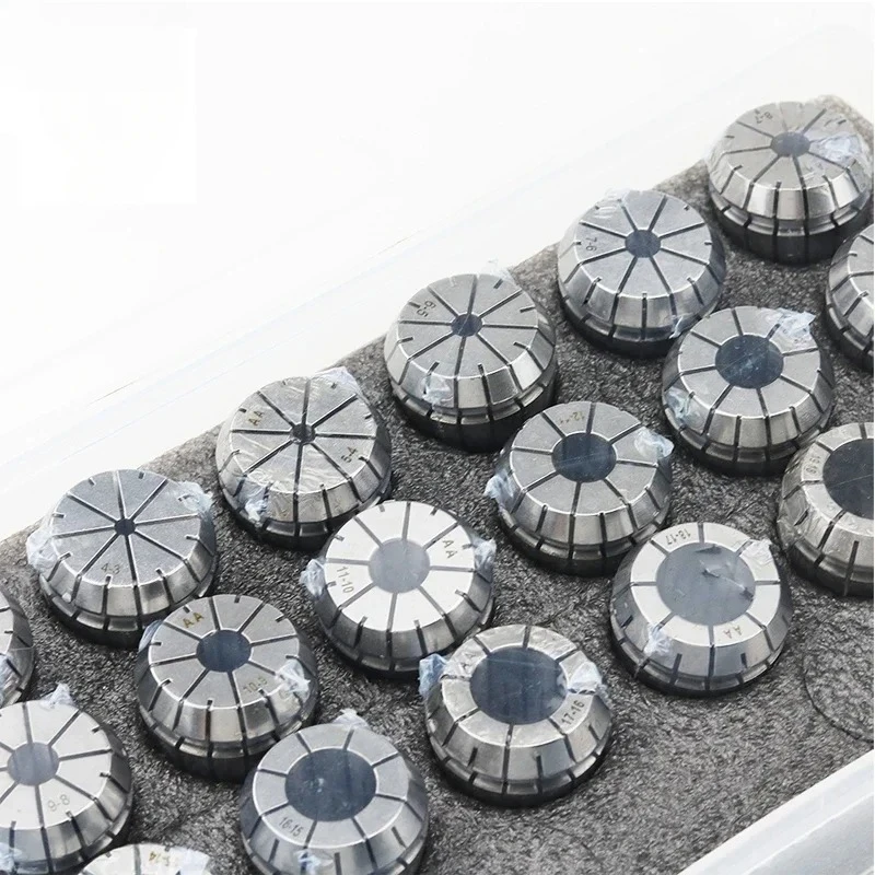 

НОВЫЙ ER11 ER16 ER20 ER25 ER32 ER40 Набор ER Пружинный цанговый патрон 0,015 мм 0,008 мм для фрезерного держателя инструмента с ЧПУ Гравировальный станок