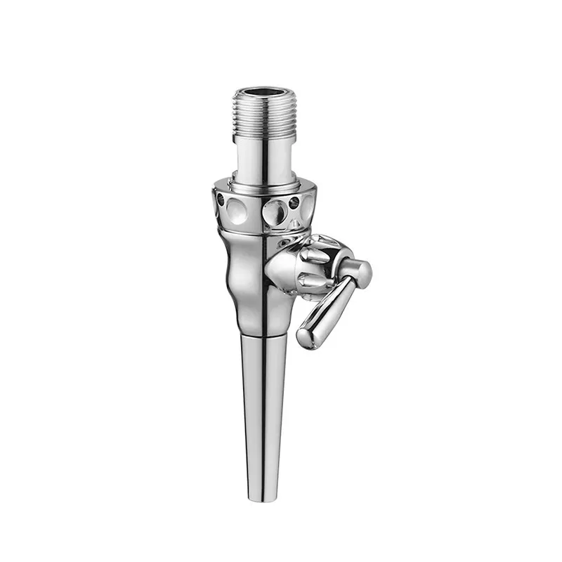 Professional 304 stainless steel beer faucet with stainless steel, adjustable beer spout outlet, stainless steel beer faucet