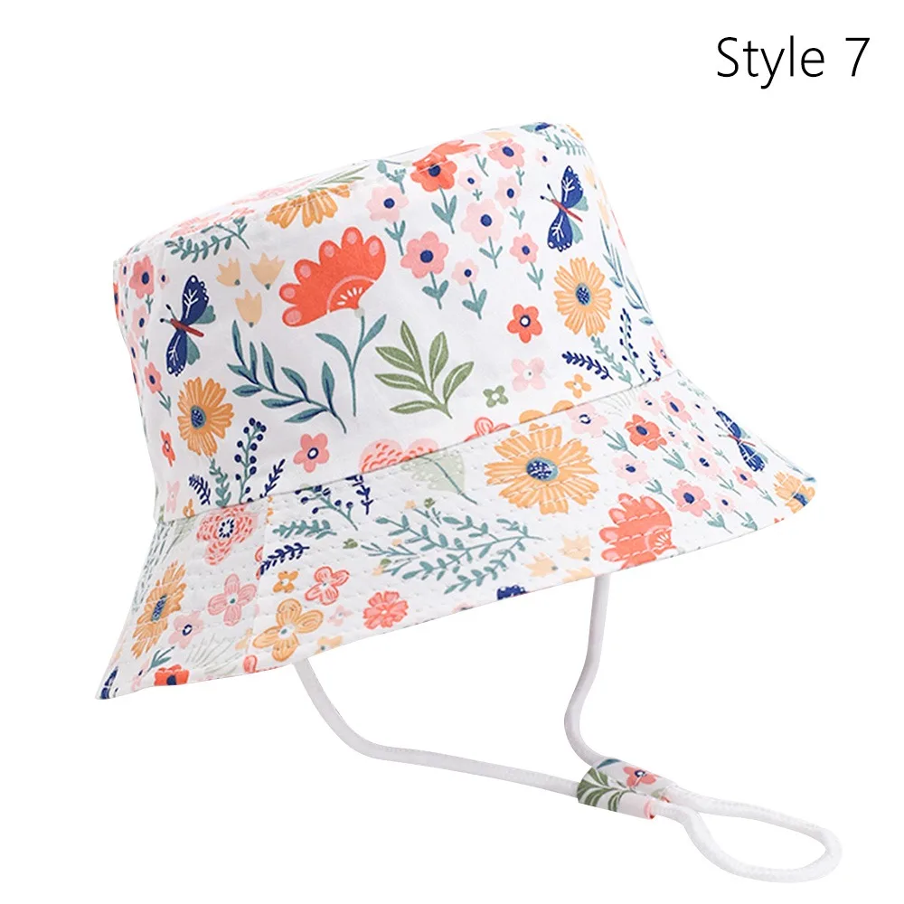 

Детские шапки из хлопка и полиэстера, защита от ультрафиолета, солнцезащитная детская панама, универсальная дышащая панама, уличная детская шапка для малышей