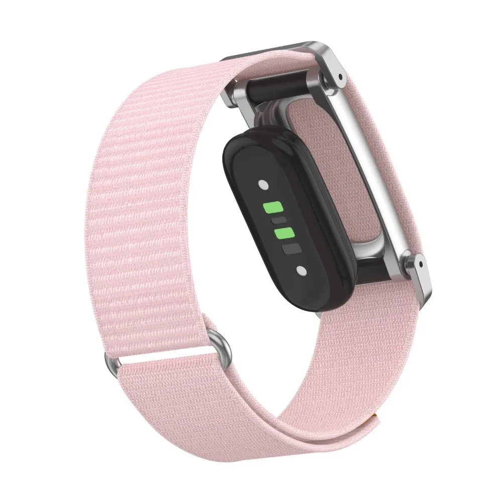 Nylon Loop Watch Strap for Google Fitbit Air Breathable Adjustable Sport Replacement Band Lightweight Wristband for Men Women