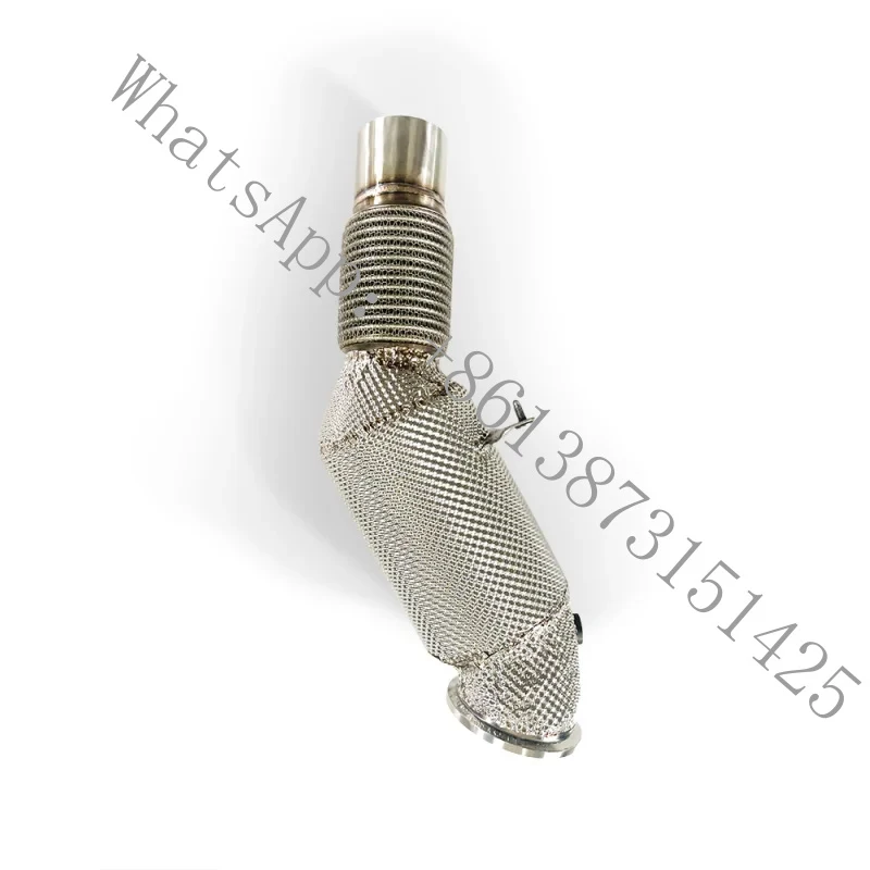 

Подходит для 430i 425i G22 G23 2.0T B48 2020-2024, высокопроизводительный выпускной патрубок с трубой из нержавеющей стали.
