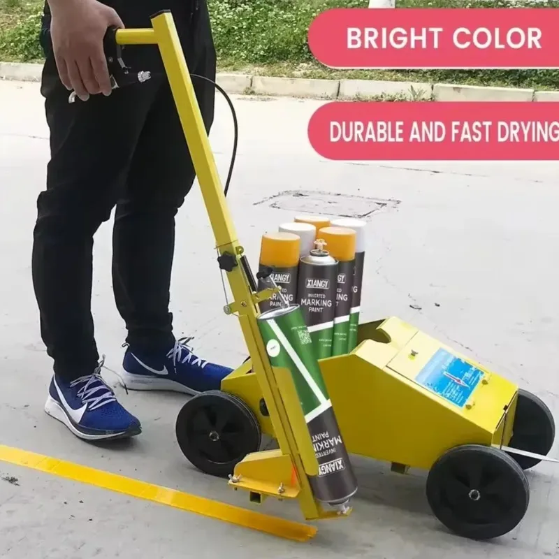 Quick Drying Aerosol Spray Paint For Ground Road Marking Invertable Measuring Paint For Parking Lot Line Construction