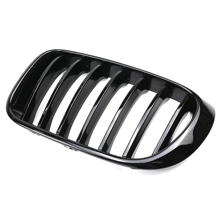

SINGLE SLAT GLOSS BLACK GRILLE Front Kidney Grill Grille for Bmw X3/X4 F25 2010-2013