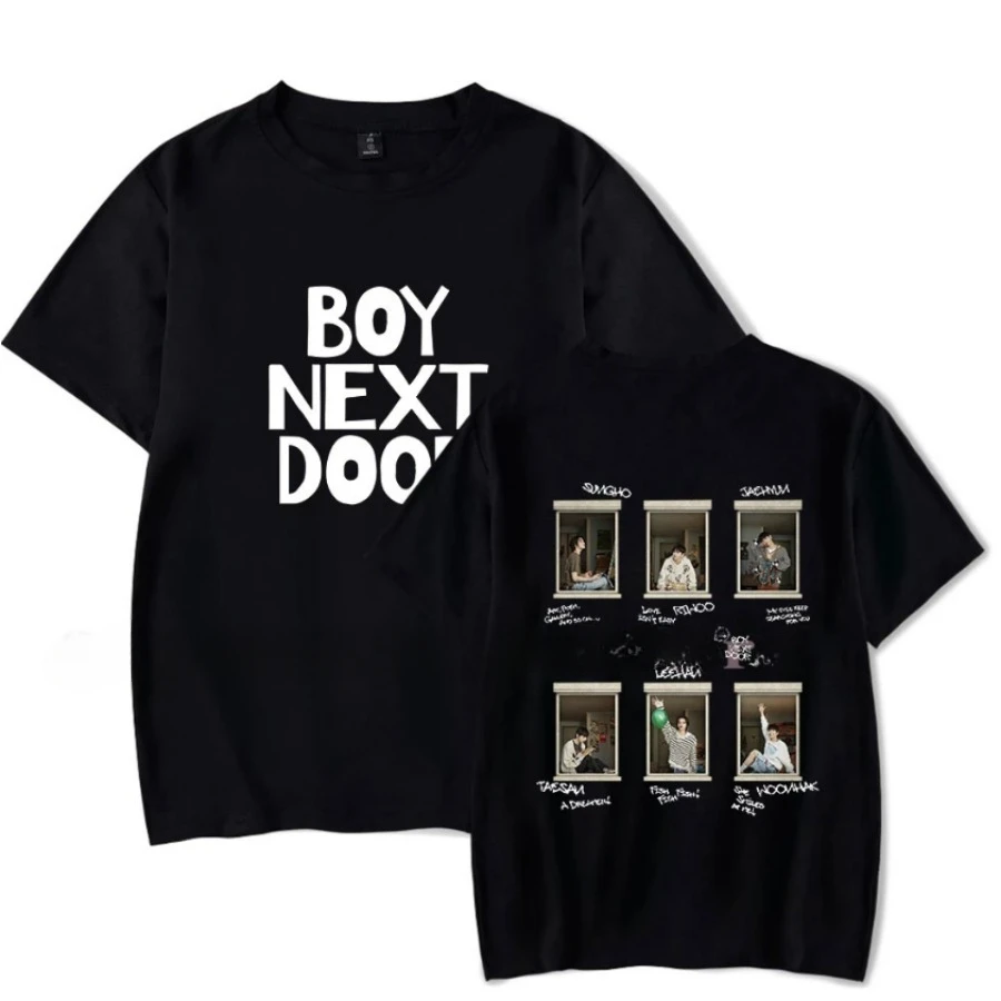 KPOP BOYNEXTDOOR Merch Oversized T Shirt SUNGHO RIWOO JAEHYUN TAESAN LEEHAN WOONHAK 100% Cotton Short Sleeve Graphic Tees