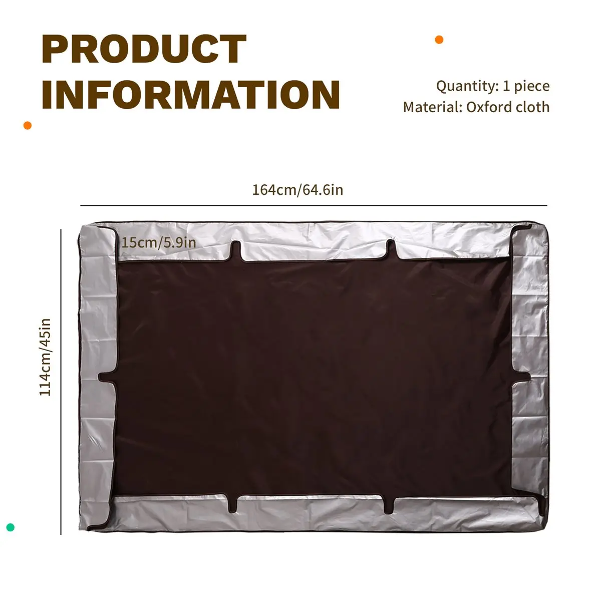 Bâche de remplacement imperméable pour balançoires de patio/porche extérieures, pour balançoires 2/3 places, auvent pare-soleil