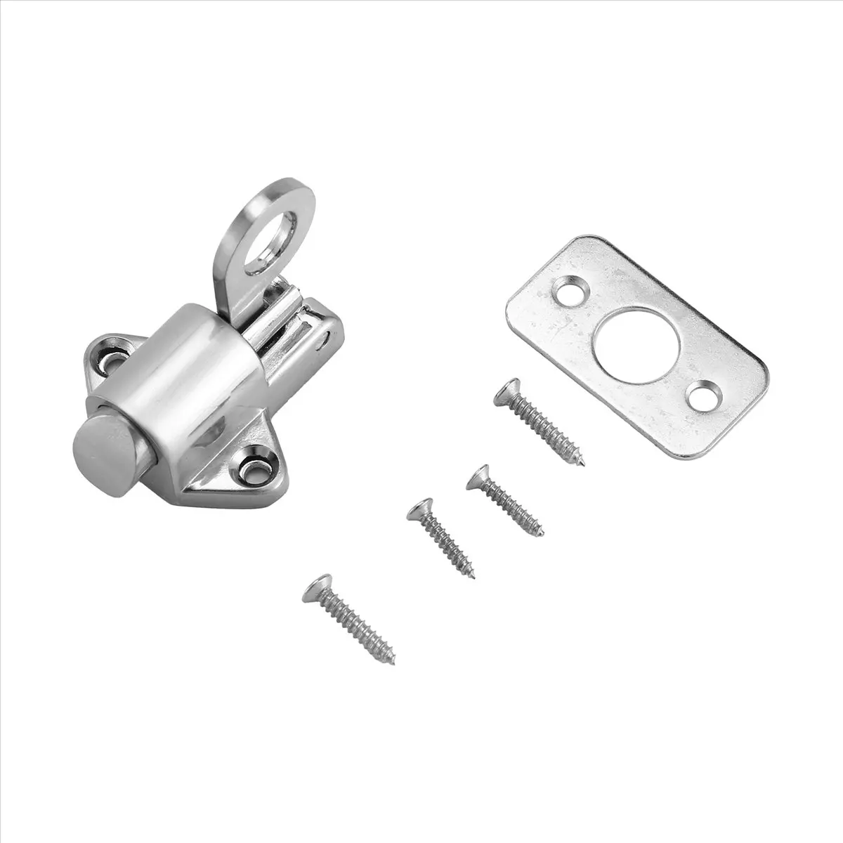 A89X Home Security Spring Slide Bolt Window Door Automatic Latch Lock Self Closing