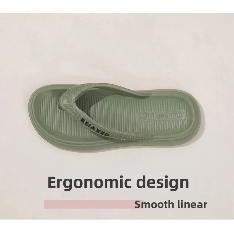 Sommer Neue Paar-Flip-Flops, Dicksohlige Weichsohlige Sandalen, Modische Strandpantoffeln für Damen und Herren – Detail 10