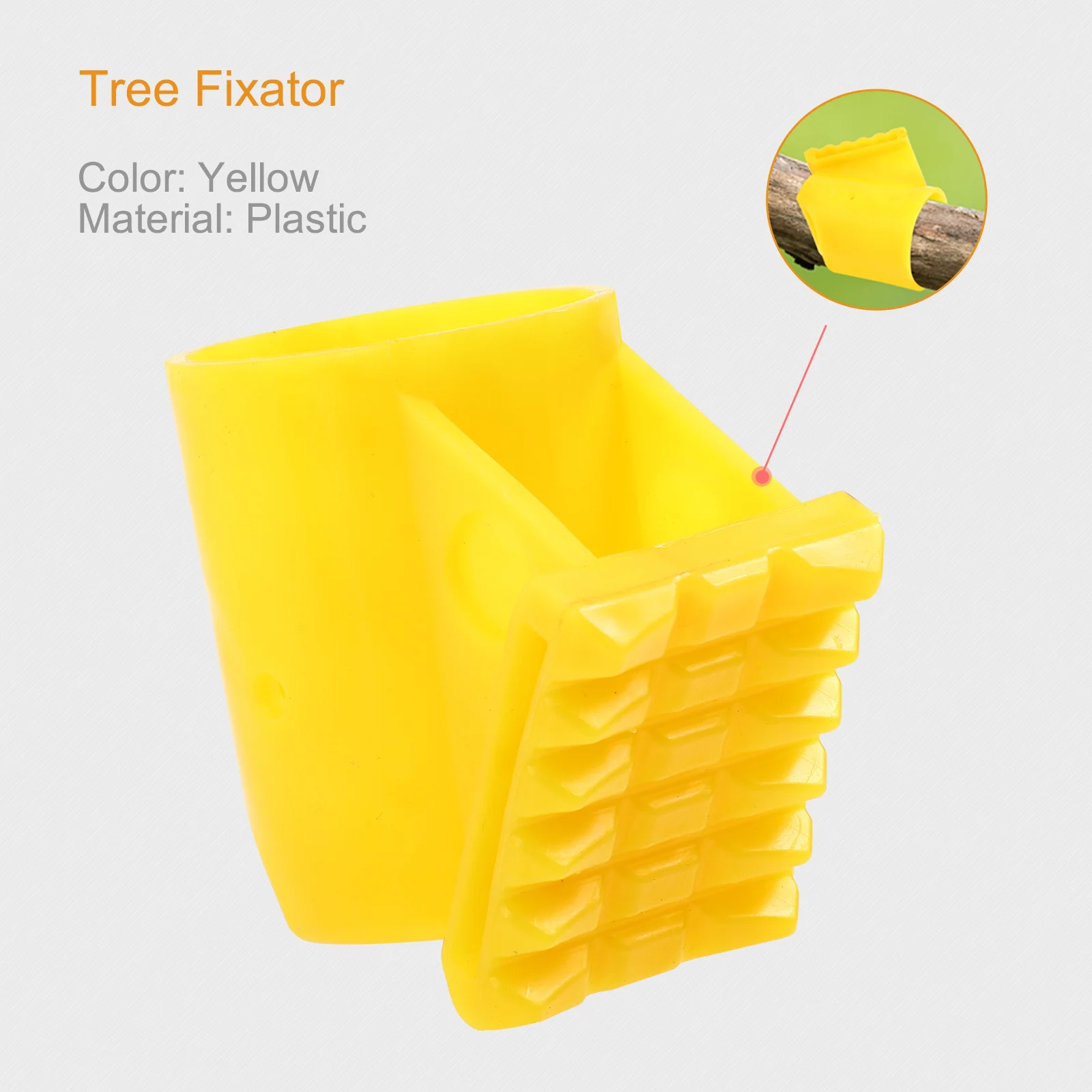 

10Pcs Tree Fixator Cup Flexible Strong Uv Protection Frost Resistant Practical Wooden Brace Support Sleeve Landscape Holder