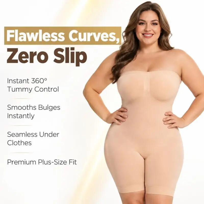 Women Strapless Shapewear Bodysuits Tummy Control Butt Lifter Body Shaper Waist Trainer Sculpting Underwear Shape Wear