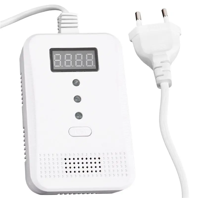 GROCE-Voice Digital Display Type Combustible Gas Detector Carbon Monoxide Detection Composite Alarm Device