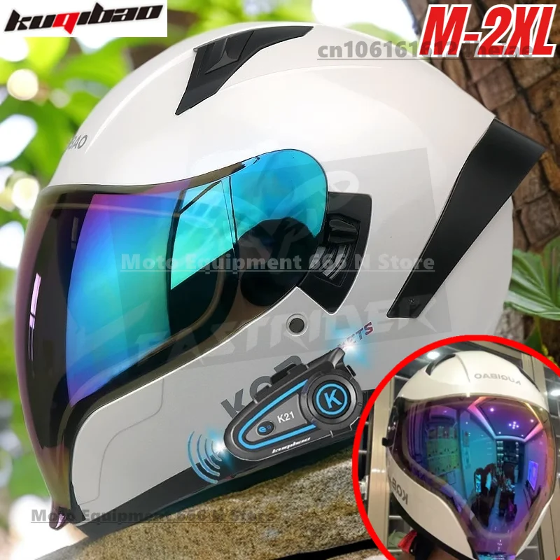 

Мотоциклетный шлем Ghost Face с Bluetooth-домофоном, внедорожный шлем для мужчин и женщин, cascos para moto, дорожный шлем на длинные дистанции