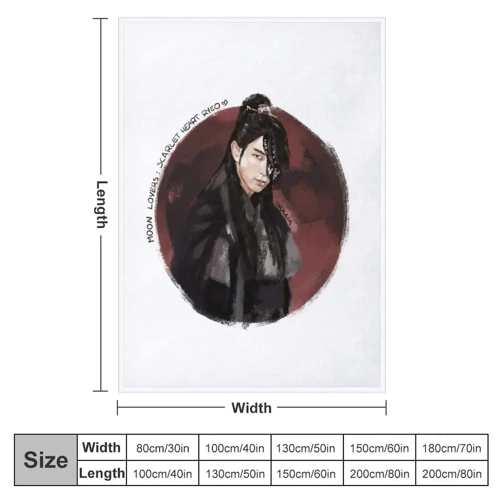 Moon lovers Scarlet Heart Ryeo Wang So 02 Throw Blanket Giant Sofa cosplay anime Thermal Blankets