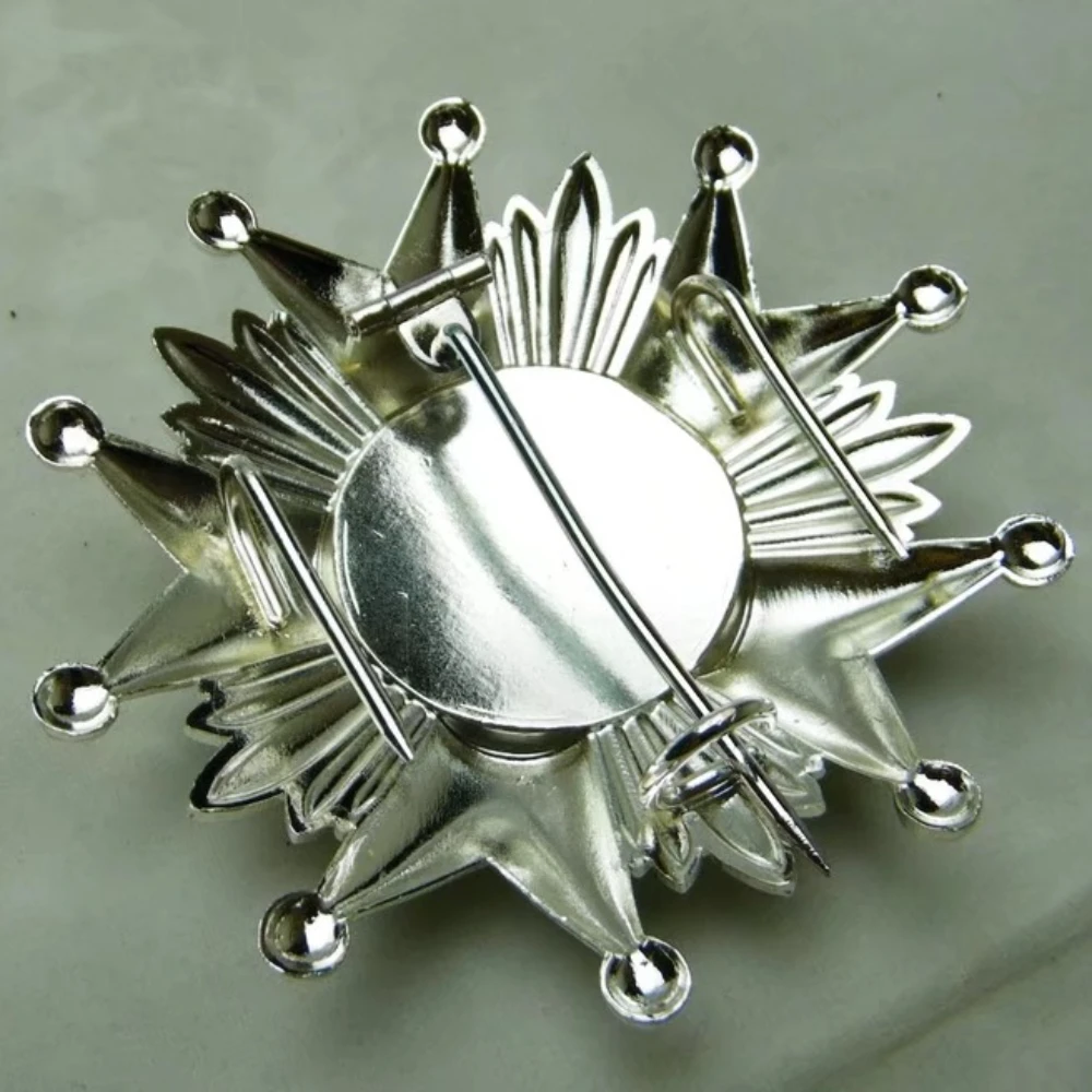 Médaille argentée de la seconde guerre mondiale, commandant étoile française, chevalier d'honneur, accessoires de Film et de télévision, Collection artisanale pour la décoration