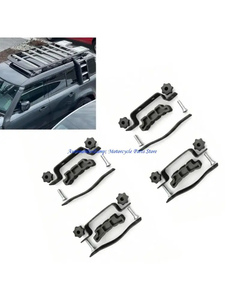 H7BD Car Roof Rack Bolt Mounting Parts with Fastening Hardware and Hand Tighten Knobs for Cargo Rack Repair Parts