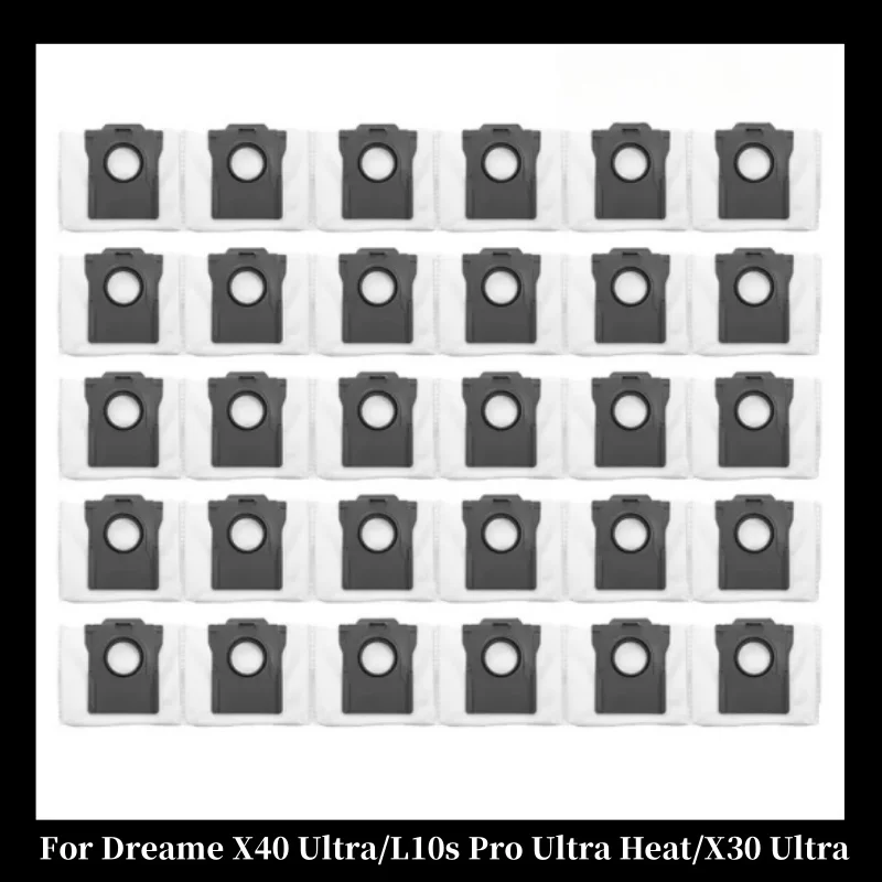 

Dust Bags For Dreame X40 Ultra/L10s Pro Ultra Heat/X30 Ultra Accessories Mop Pads Disposable Activated Carbon Dust Bag Parts