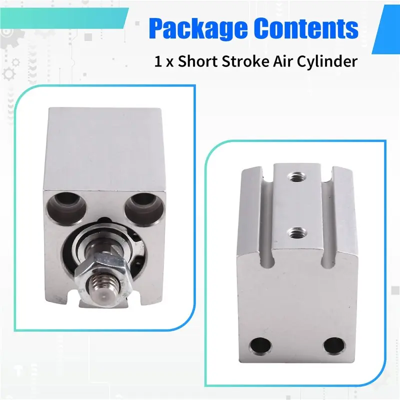ABXF-For Automation Equipment Parts ADVC-20-10-A-P-A Compact Pneumatic Cylinder Short Stroke Air Cylinder